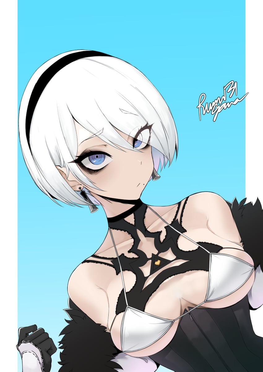 2b (nier and 1 more) drawn by rumi_(rumigawa31)