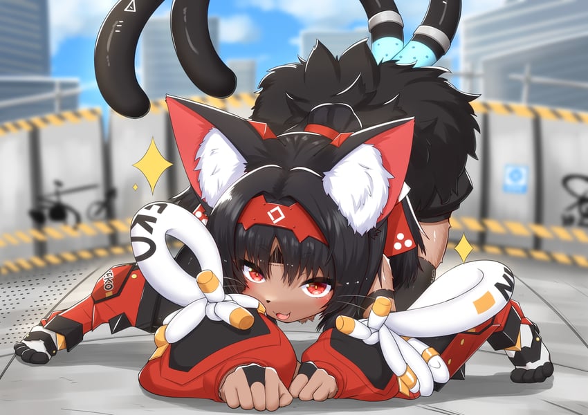 nekomiya mana (zenless zone zero) drawn by horokusa_(korai)