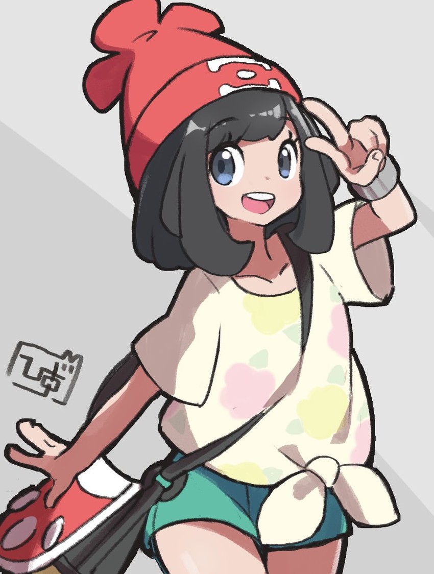 selene (pokemon and 1 more) drawn by hiisu_(s-1104-d)