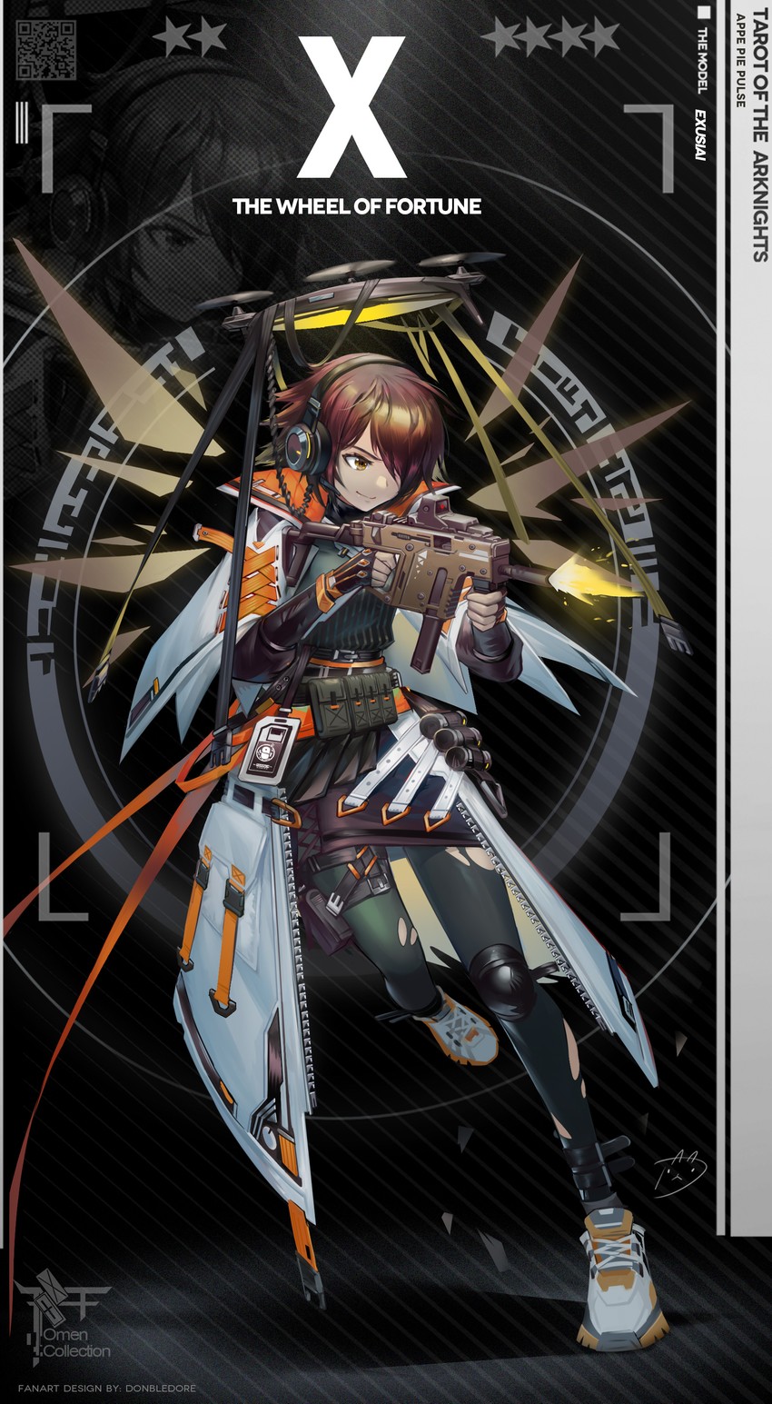 exusiai (arknights) drawn by baijiin_poison