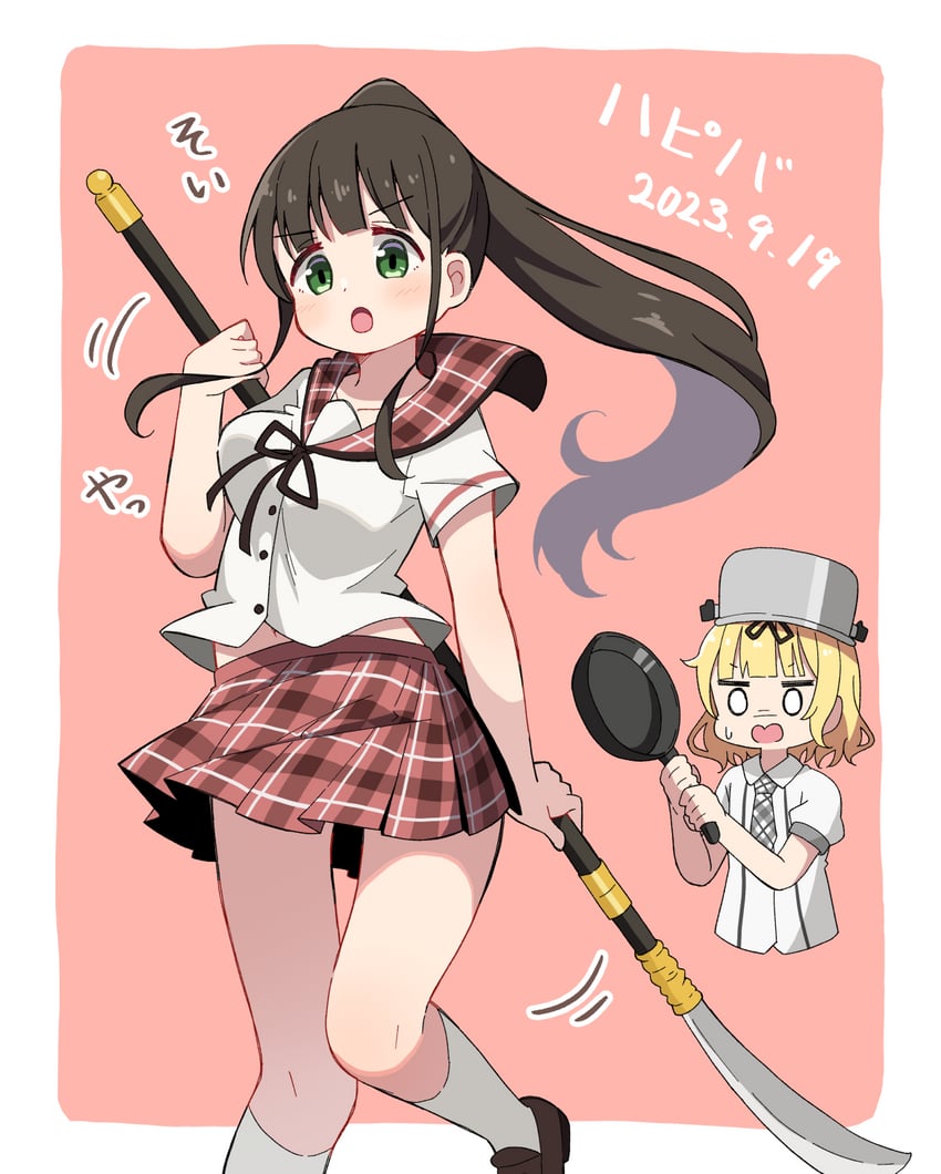 kirima syaro and ujimatsu chiya (gochuumon wa usagi desu ka?) drawn by mohei