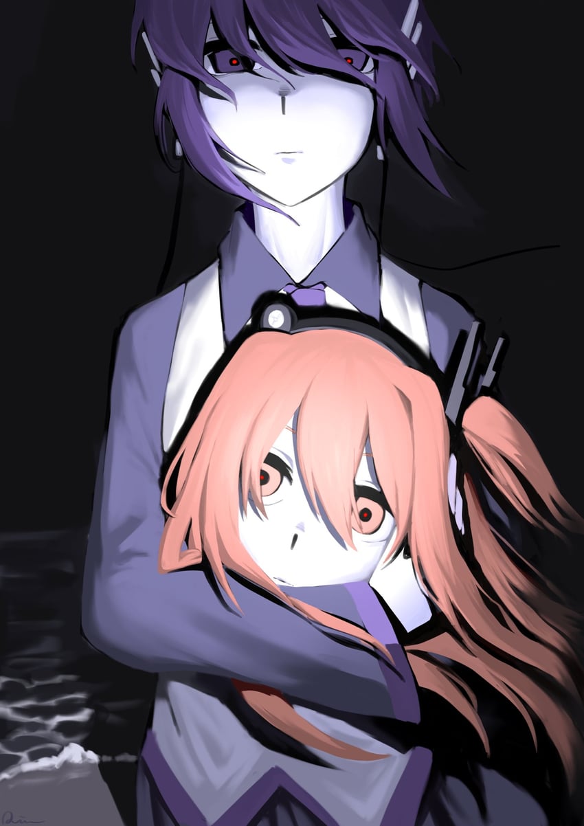 adachi rei and utane uta (utau and 1 more) drawn by qiu_(b3g3c)