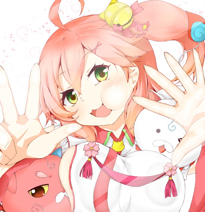 sakura miko, 35p, and kintoki (hololive) drawn by a_u_m78
