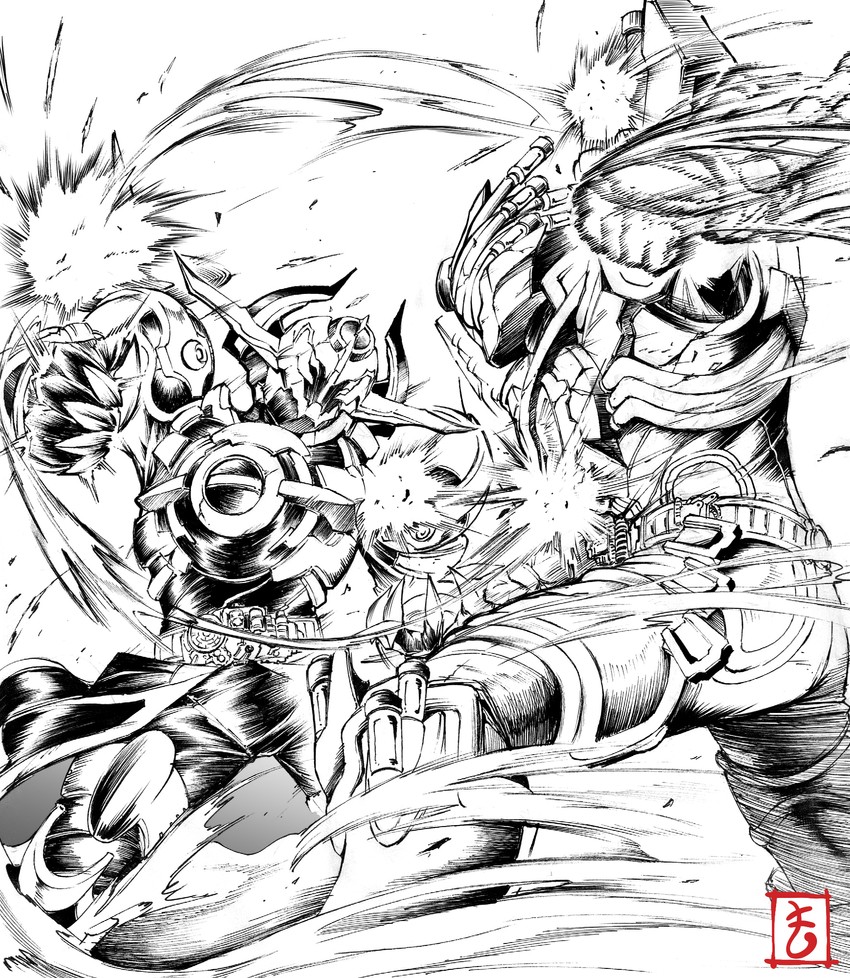 kamen rider build, kamen rider evol, and evolto (kamen rider and 1 more) drawn by matutoya