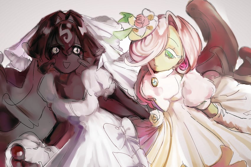 black forest cookie and wedding cake cookie (cookie run and 1 more) drawn by hapiu1028