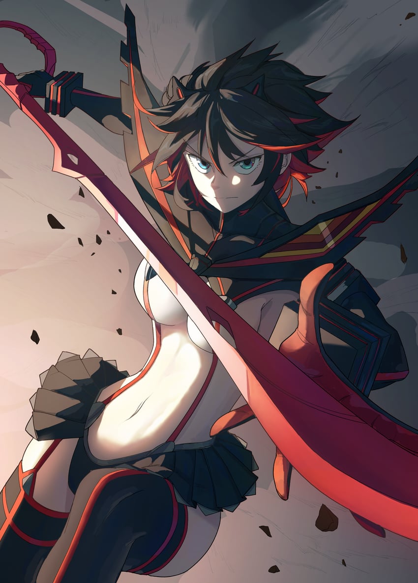 matoi ryuuko and senketsu (kill la kill) drawn by sand41