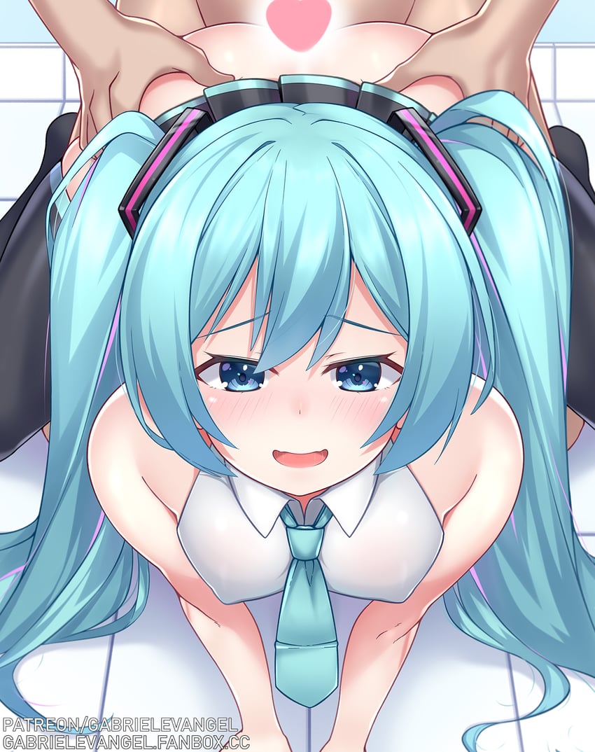 hatsune miku (vocaloid) drawn by gabriel_evangel