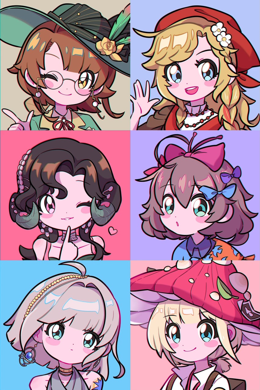 kakania, vila, anjo nala, ezra theodore, flutterpage, and 1 more (reverse:1999) drawn by hei_de_yang_sheep