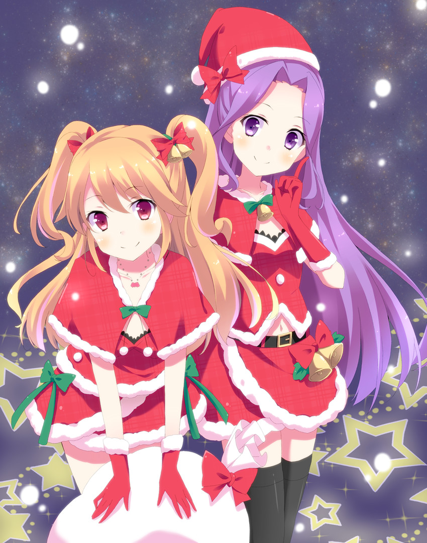 natsuki mikuru and kanzaki mizuki (aikatsu!) drawn by kurono_yuzuko