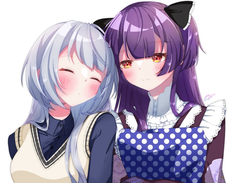 senju iroha and nekoashi tsubomi (world dai star) drawn by iroha_wds