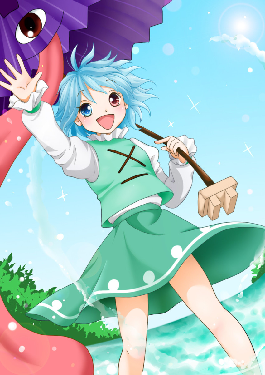 tatara kogasa (touhou) drawn by yuzuna99