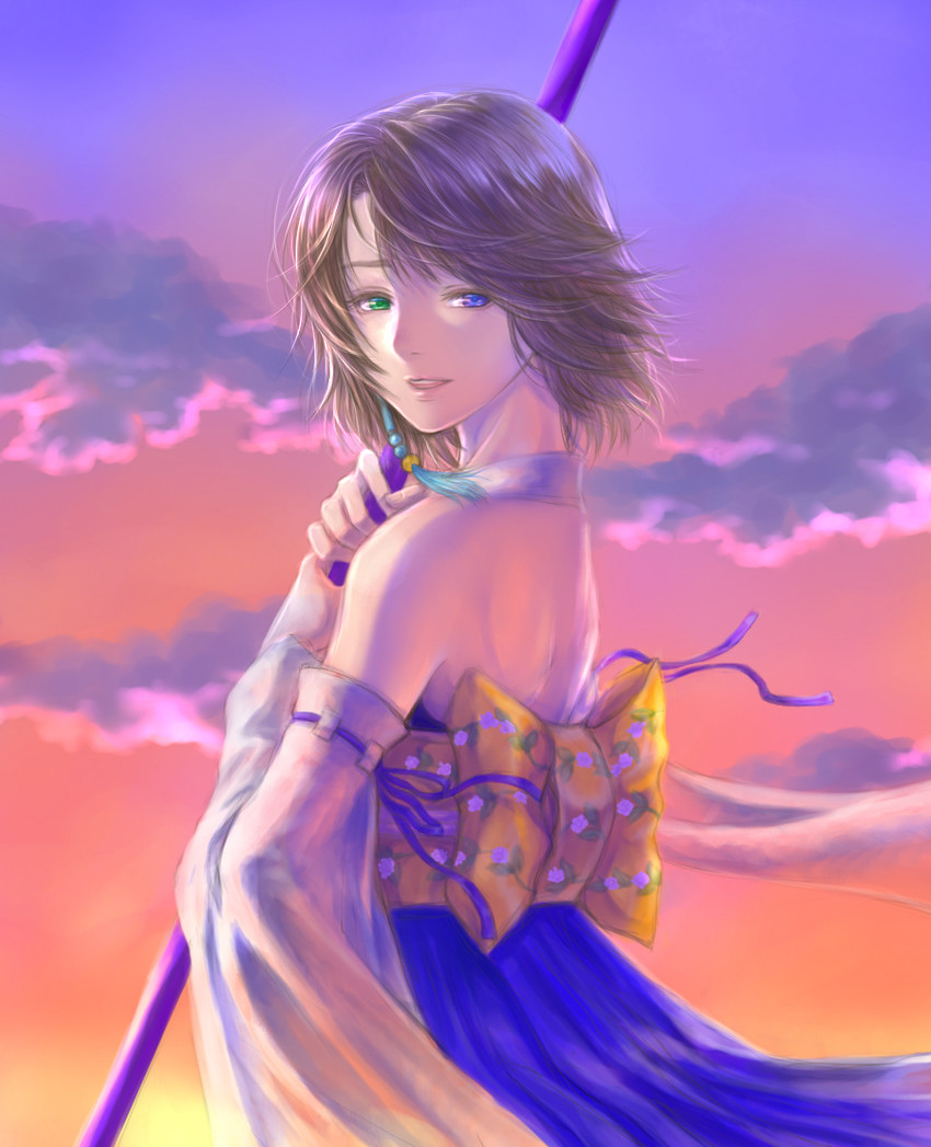 yuna (final fantasy and 1 more) drawn by takeda_yuuko