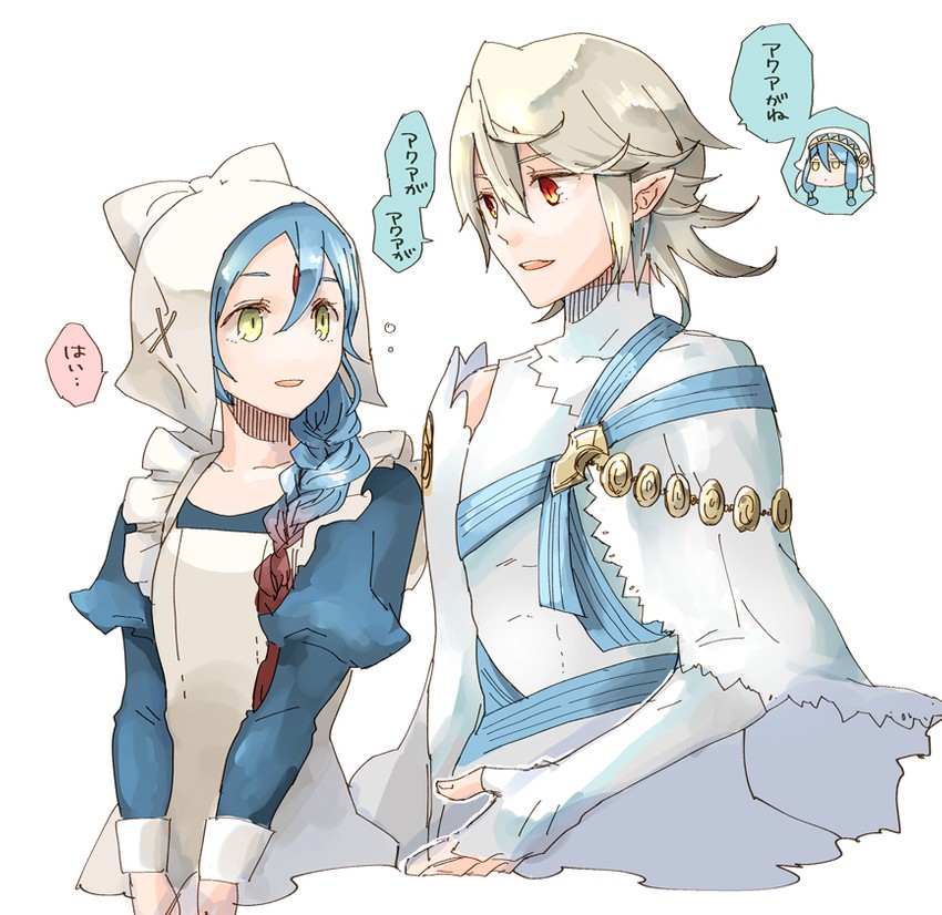 azura, lilith, and male corrin (fire emblem and 2 more) drawn by robaco