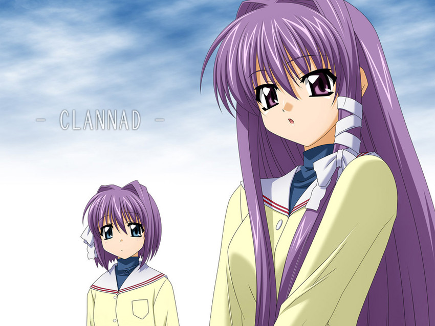 fujibayashi kyou and fujibayashi ryou (clannad) drawn by sugimura_tomokazu