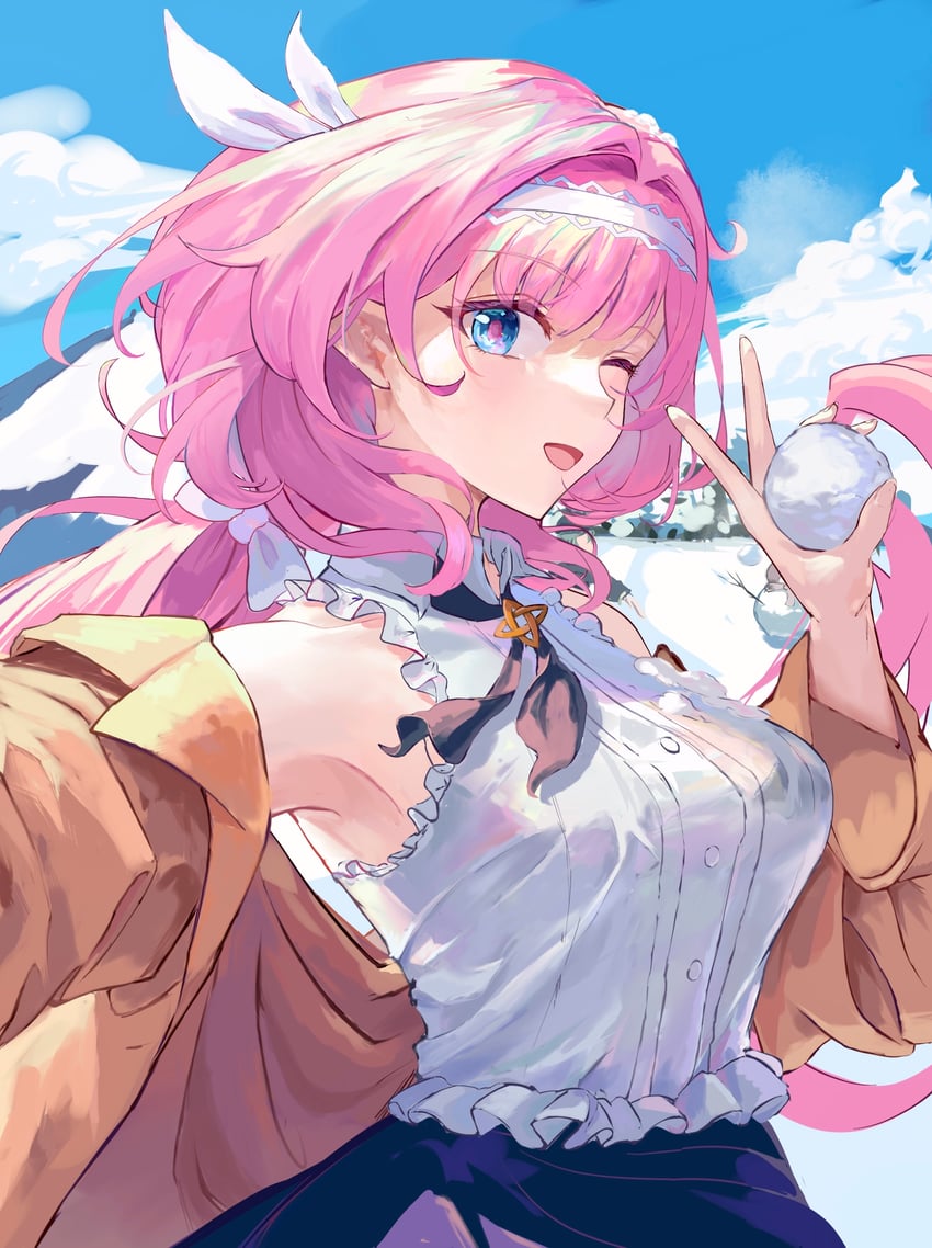 elysia (honkai and 1 more) drawn by kun_kun