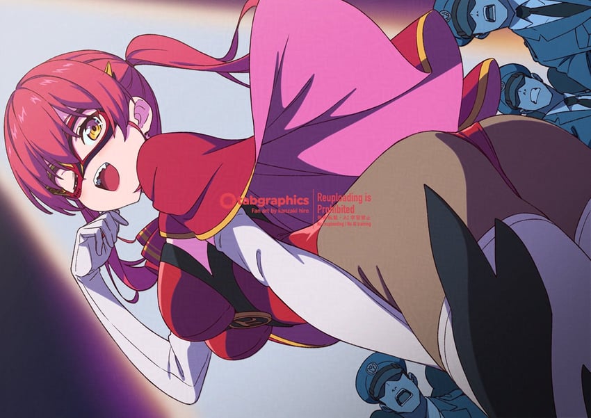 houshou marine (hololive and 1 more) drawn by kanzaki_hiro
