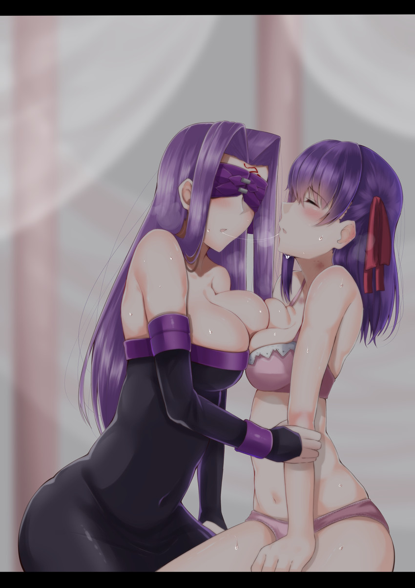 matou sakura and medusa (fate and 1 more) drawn by kitajima_yuuki