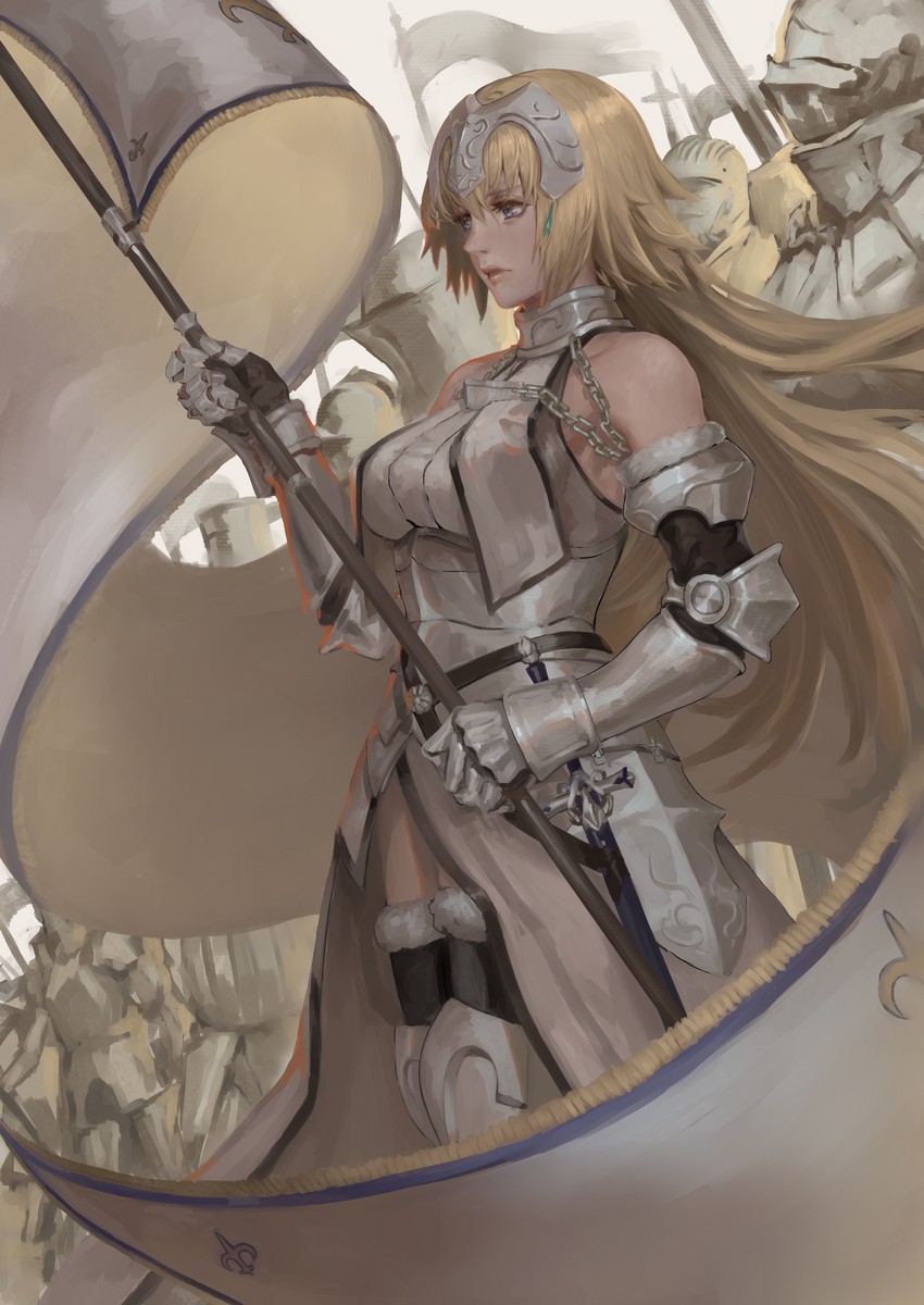 jeanne d'arc (fate and 2 more) drawn by peperon_(peperou)
