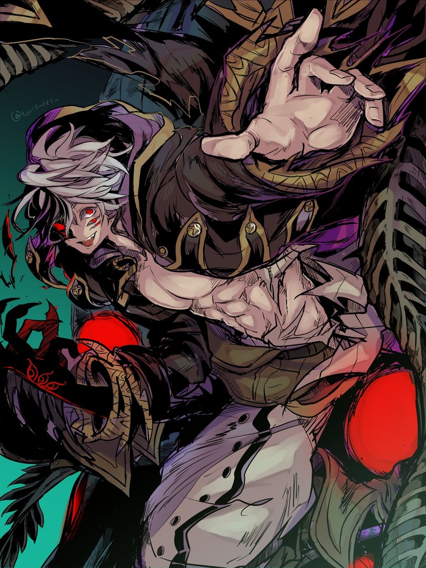 male robin (fire emblem and 2 more) drawn by torisudesu