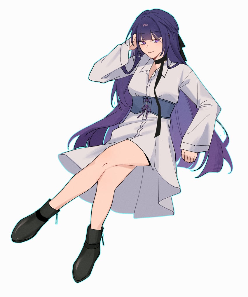 raiden mei (honkai and 1 more) drawn by rena_(_rrena)
