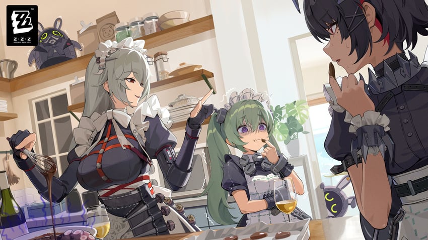 ellen joe, corin wickes, alexandrina sebastiane, and butler (zenless zone zero)