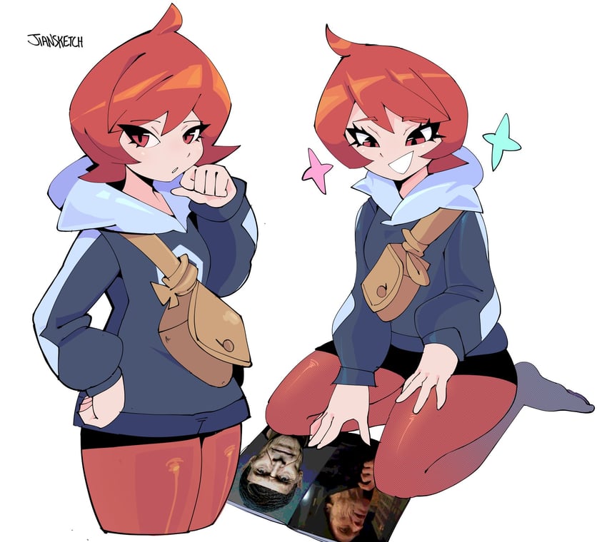 arezu and willem dafoe (pokemon and 2 more) drawn by jiansketch