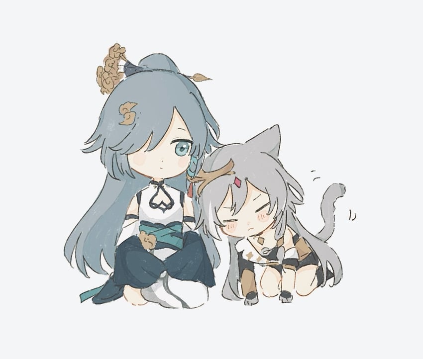 fu hua and herrscher of sentience (honkai and 1 more) drawn by tya_tya_3rd