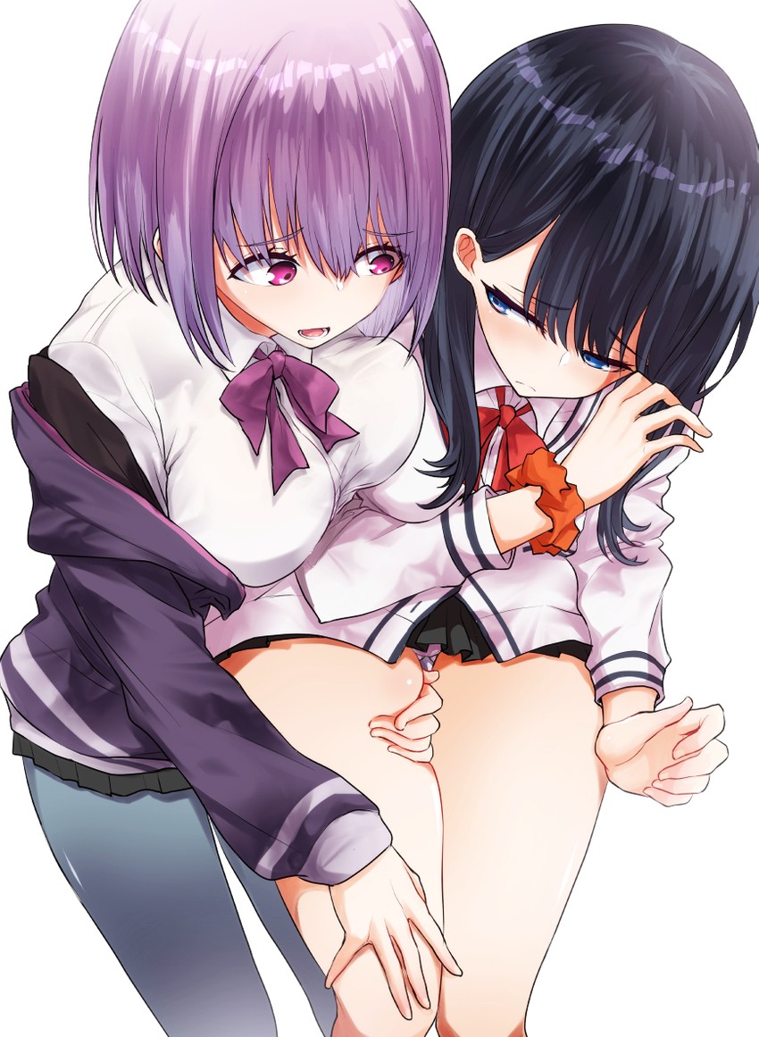 takarada rikka and shinjou akane (gridman universe and 1 more) drawn by ricochet-gou