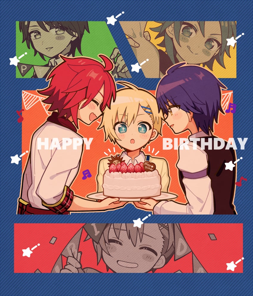 yumekawa shogo, takase koyoi, and mitaka asahi (pretty series and 2 more) drawn by 5.5