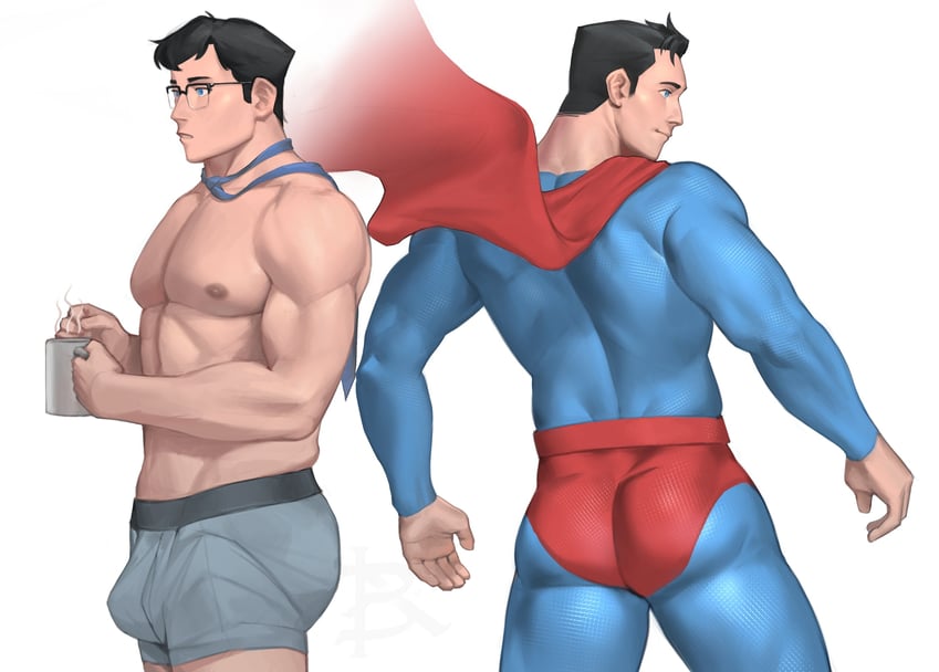 superman and clark kent (dc comics and 2 more) drawn by barra.kun.7