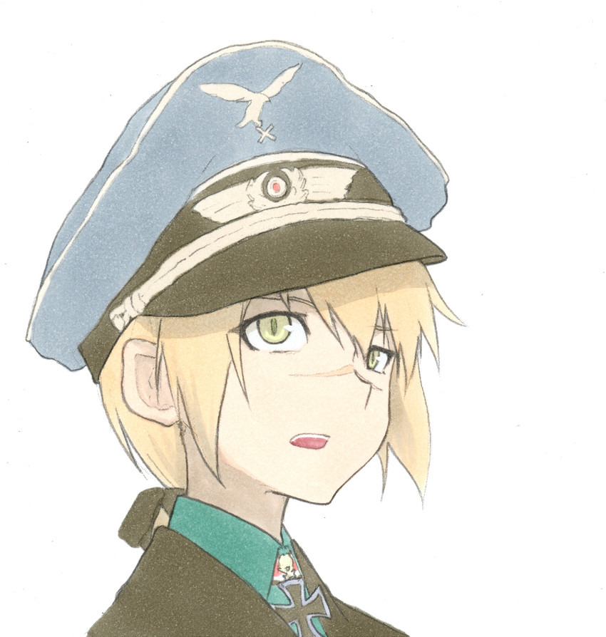 hanna rudel (world witches series and 1 more) drawn by shiratama_(hockey)