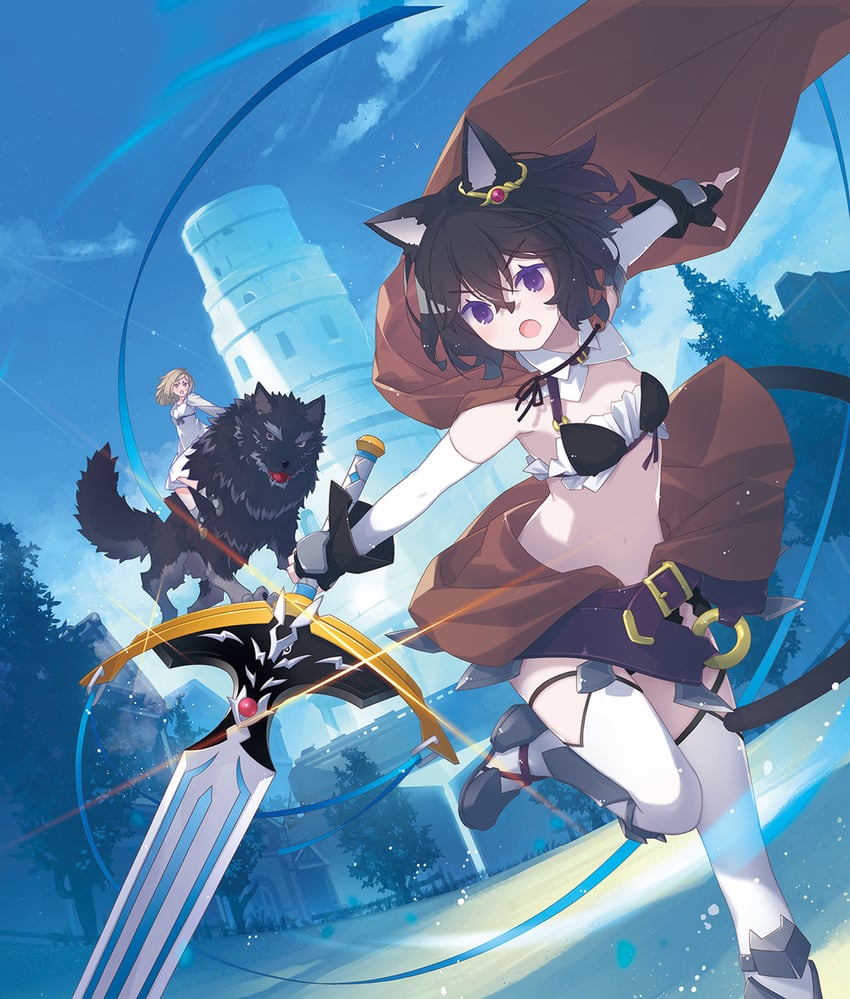 fran, shishou, and urushi (tensei shitara ken deshita) drawn by ruroo