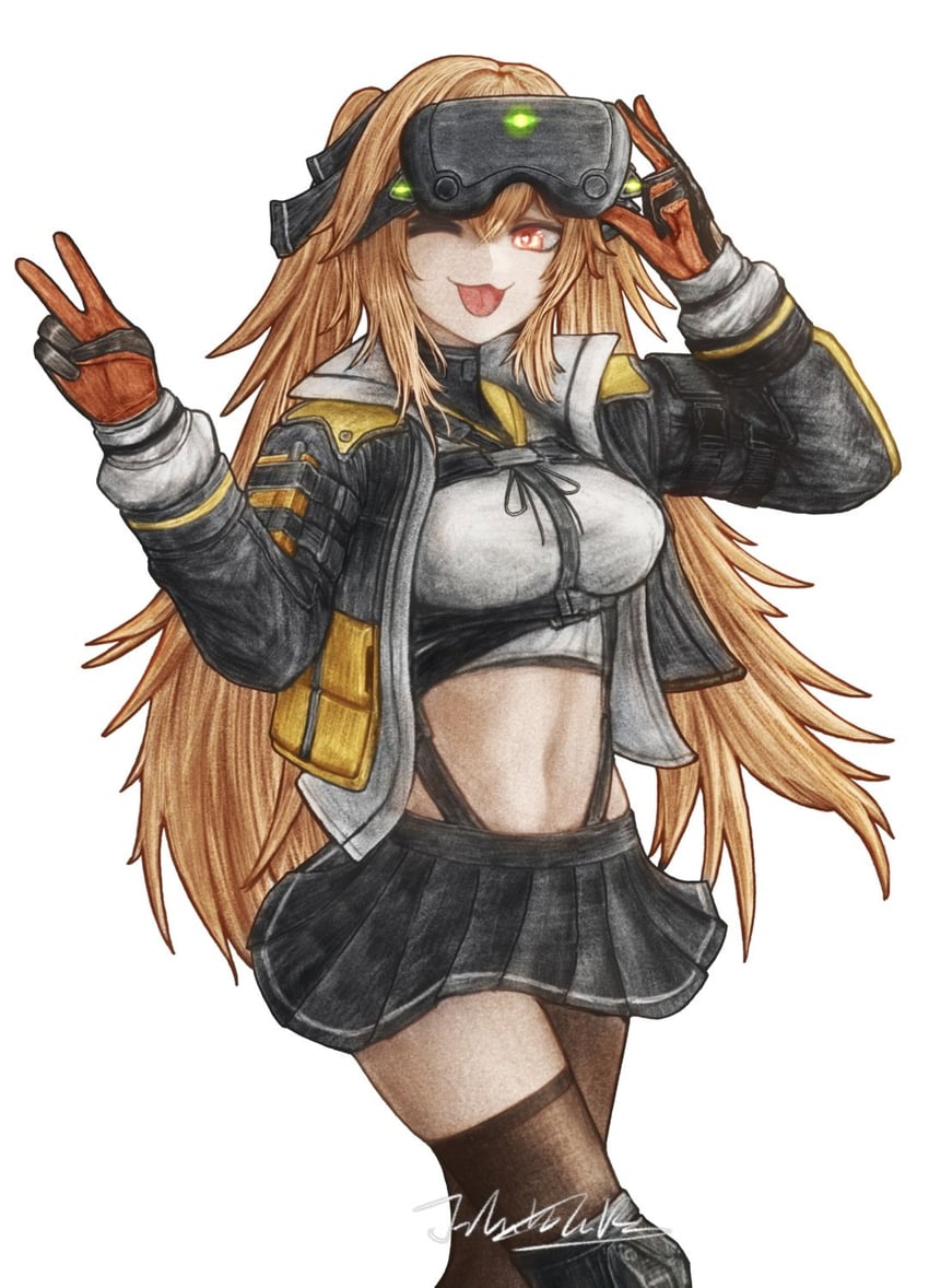 ump9 and lenna (girls' frontline and 1 more) drawn by jhands_onpc