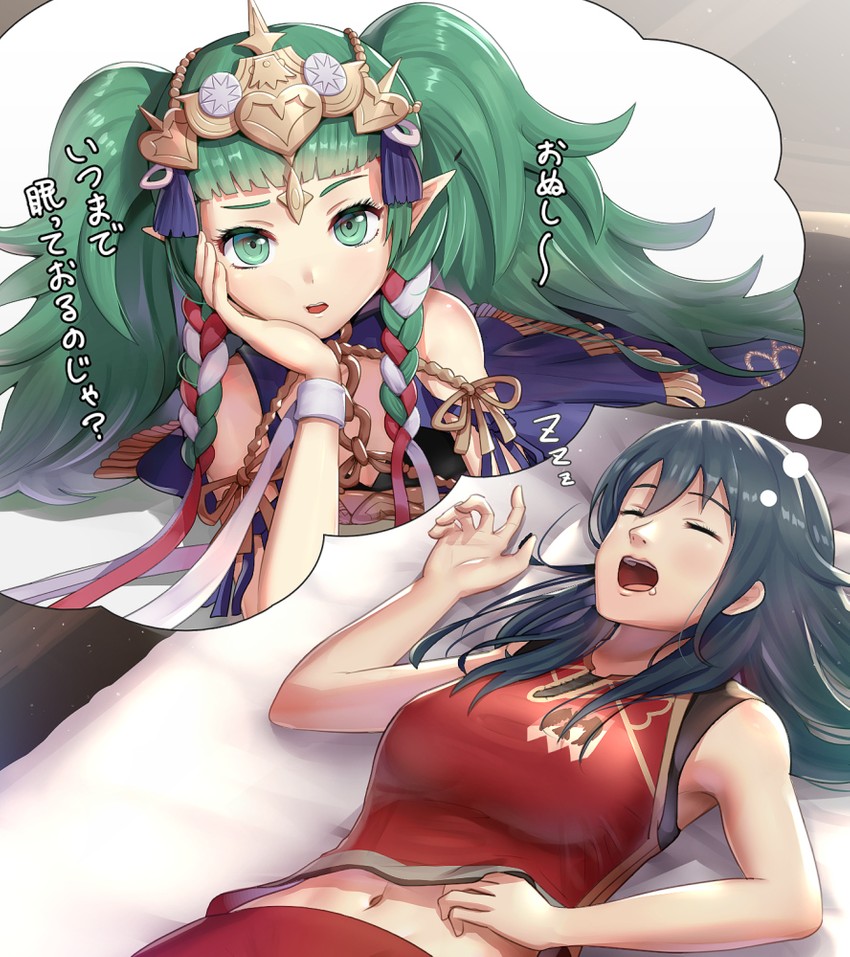 female byleth and sothis (fire emblem and 1 more) drawn by gonzarez