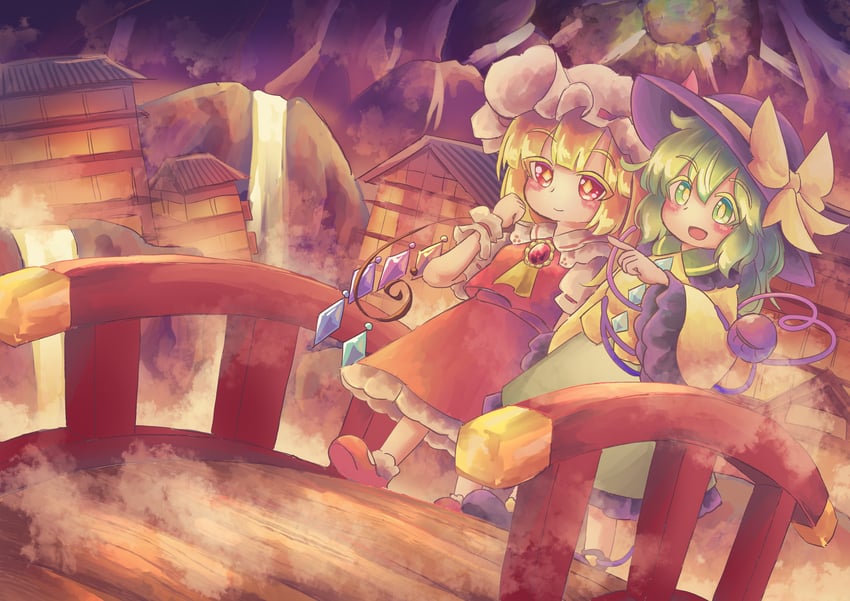 flandre scarlet and komeiji koishi (touhou) drawn by a_fragment_of_water