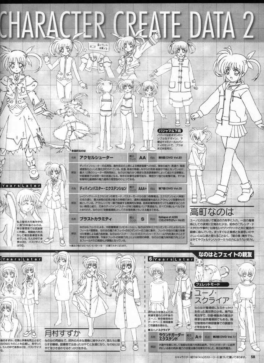 takamachi nanoha, yuuno scrya, and tsukimura suzuka (lyrical nanoha and 2 more)