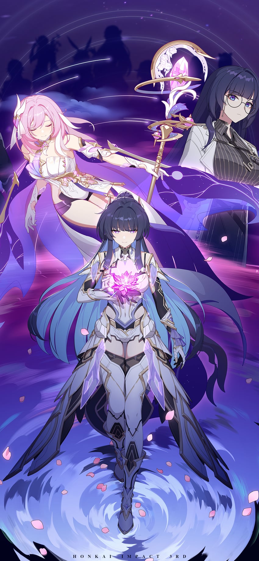 raiden mei, fu hua, elysia, yae sakura, eden, and 5 more (honkai and 1 more)