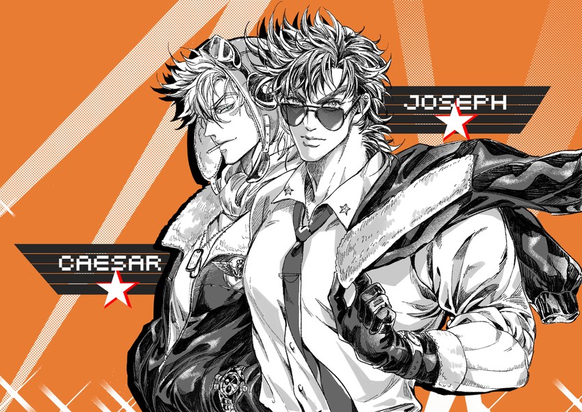 joseph joestar and caesar anthonio zeppeli (jojo no kimyou na bouken and 1 more) drawn by xing_xiao