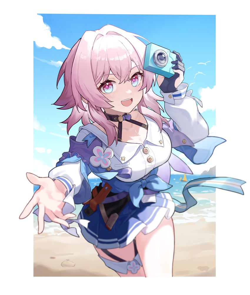 march 7th (honkai and 1 more) drawn by hisuinagare