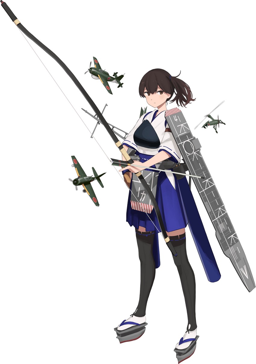 kaga and kaga kai ni (kantai collection) drawn by shibafu_(glock23)