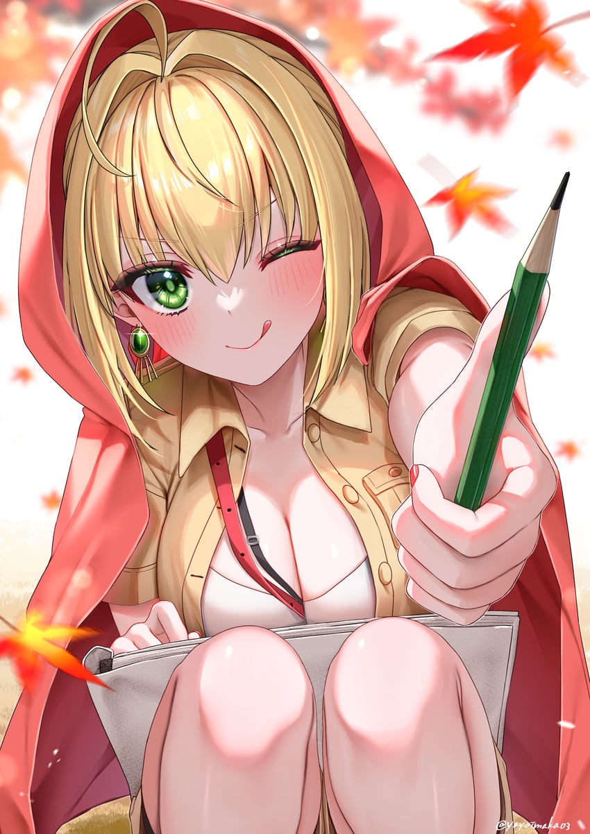 nero claudius (fate and 2 more) drawn by yayoi_maka
