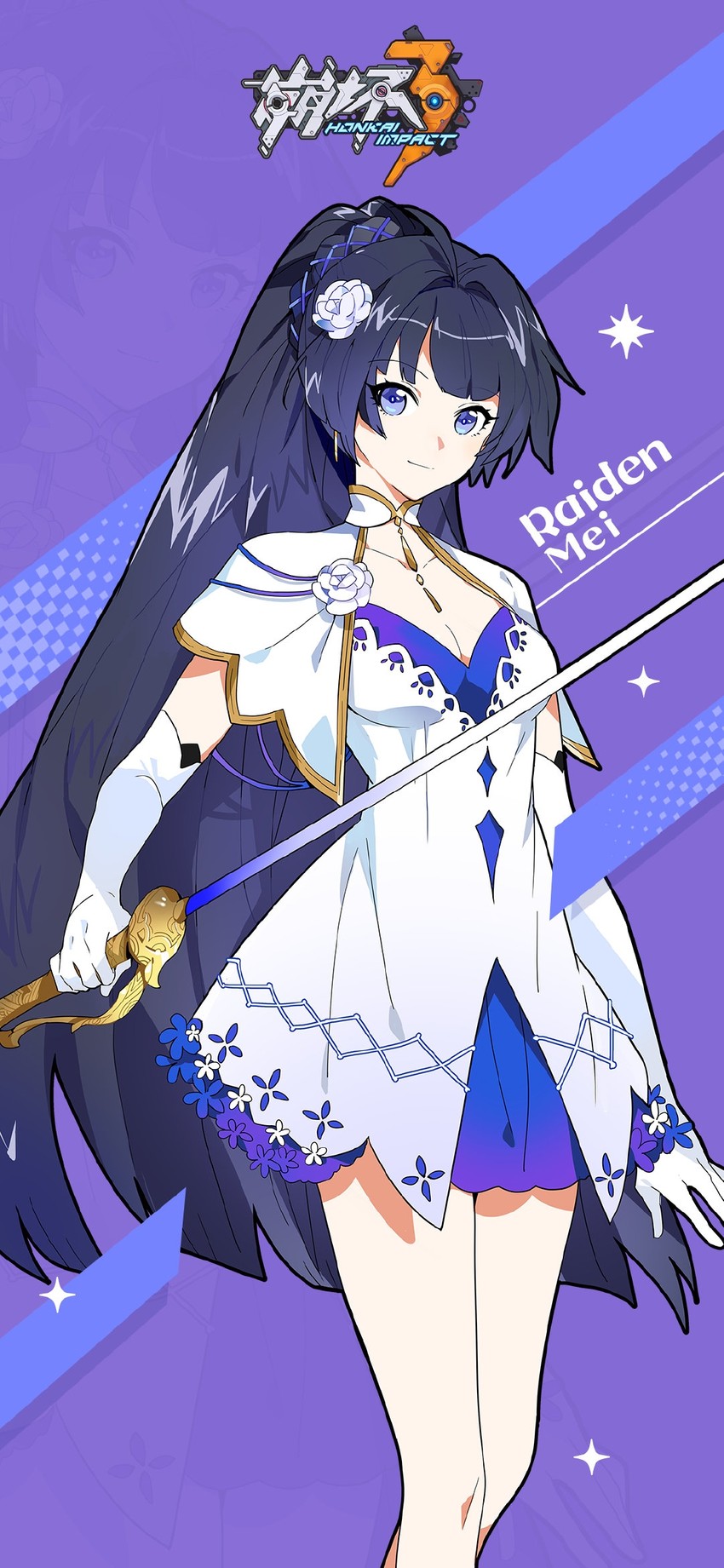 raiden mei (honkai and 1 more) drawn by ff12138