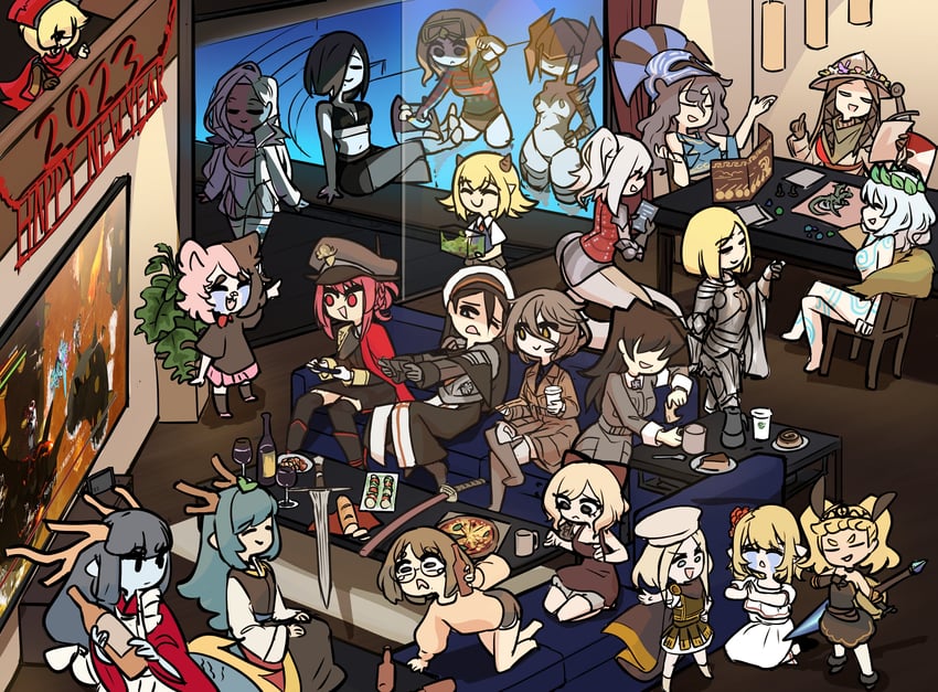centurii-chan, cressey, hms orion, pictish witch, flora sister, and 5 more (original) drawn by centurii-chan