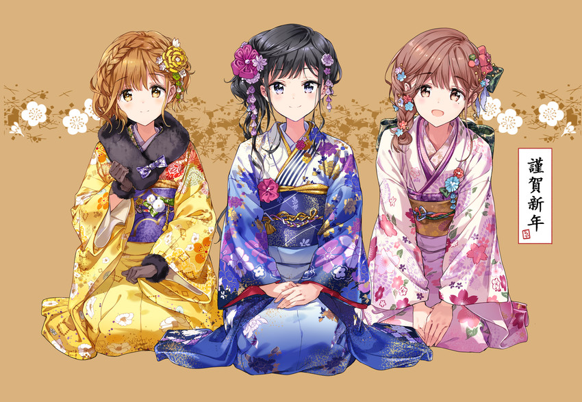 adagaki aki, koiwai yoshino, and fujinomiya neko (masamune-kun no revenge) drawn by tiv