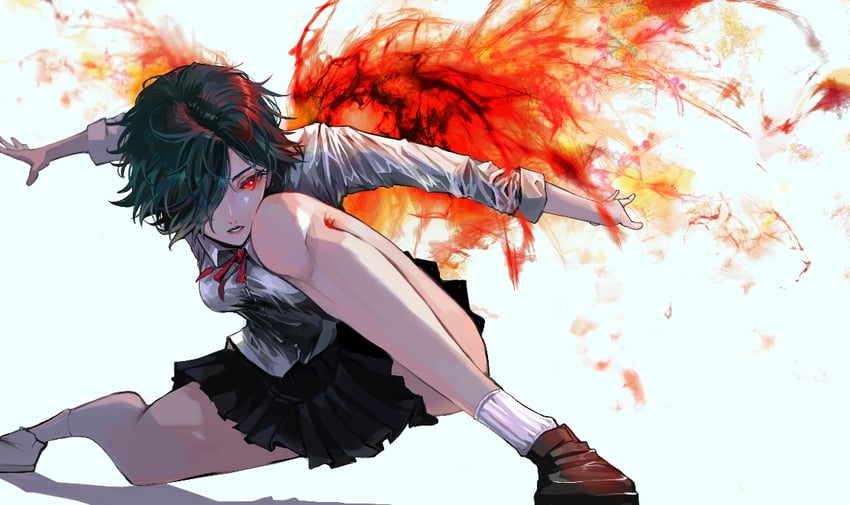 kirishima touka (tokyo ghoul) drawn by etain_(e_t_a_i_n)