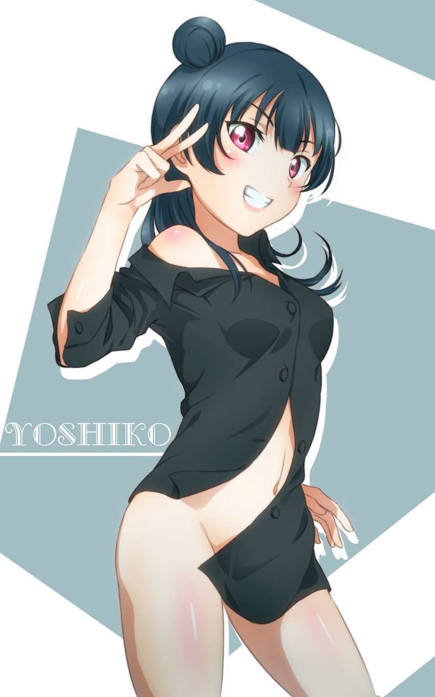 tsushima yoshiko (love live! and 1 more) drawn by surfing_orange