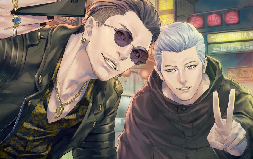 zhao tianyou and han joon-gi (ryuu ga gotoku and 1 more) drawn by talgi