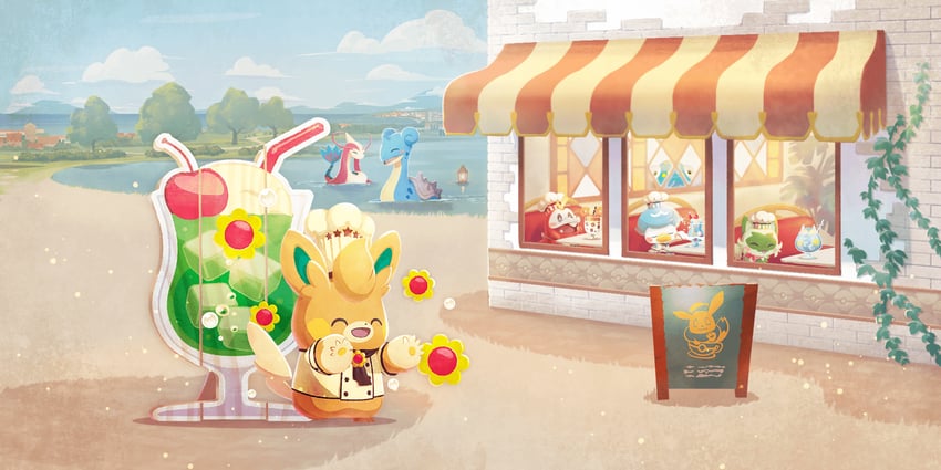 sprigatito, fuecoco, lapras, milotic, quaxly, and 2 more (pokemon and 1 more)