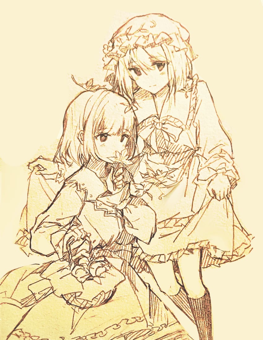 aki minoriko and aki shizuha (touhou) drawn by xinjinjumin164417272689