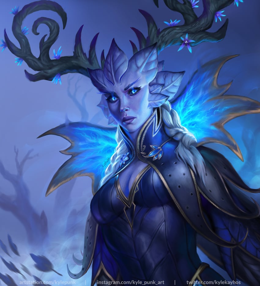winter queen (warcraft and 1 more) drawn by kyle_punk_art